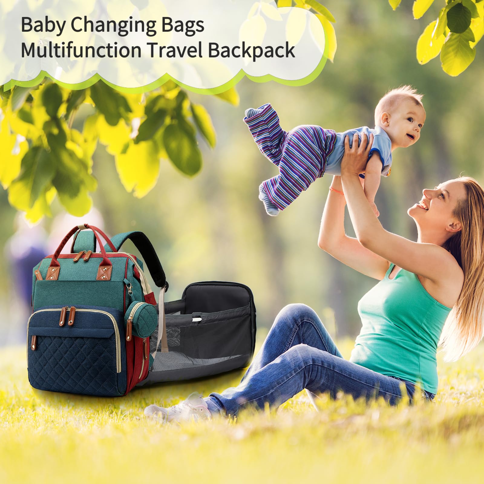 Foto 5 | Bolsa De Pañales Lamroro, Impermeable, 3 En 1, Con Cambiador - Venta Internacional.