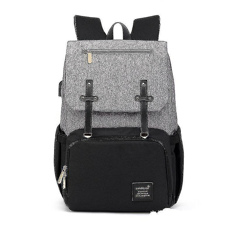 Foto 3 pulgar | Mochila Huoguo Bolso Multifuncional Para Momias Gris Oxford - Venta Internacional.