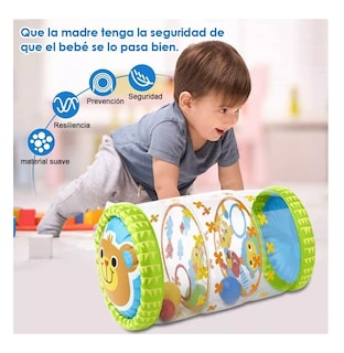 Foto 3 | Rodillo Cilindro Inflable Estimulación Gateo Oso Verde para Bebé