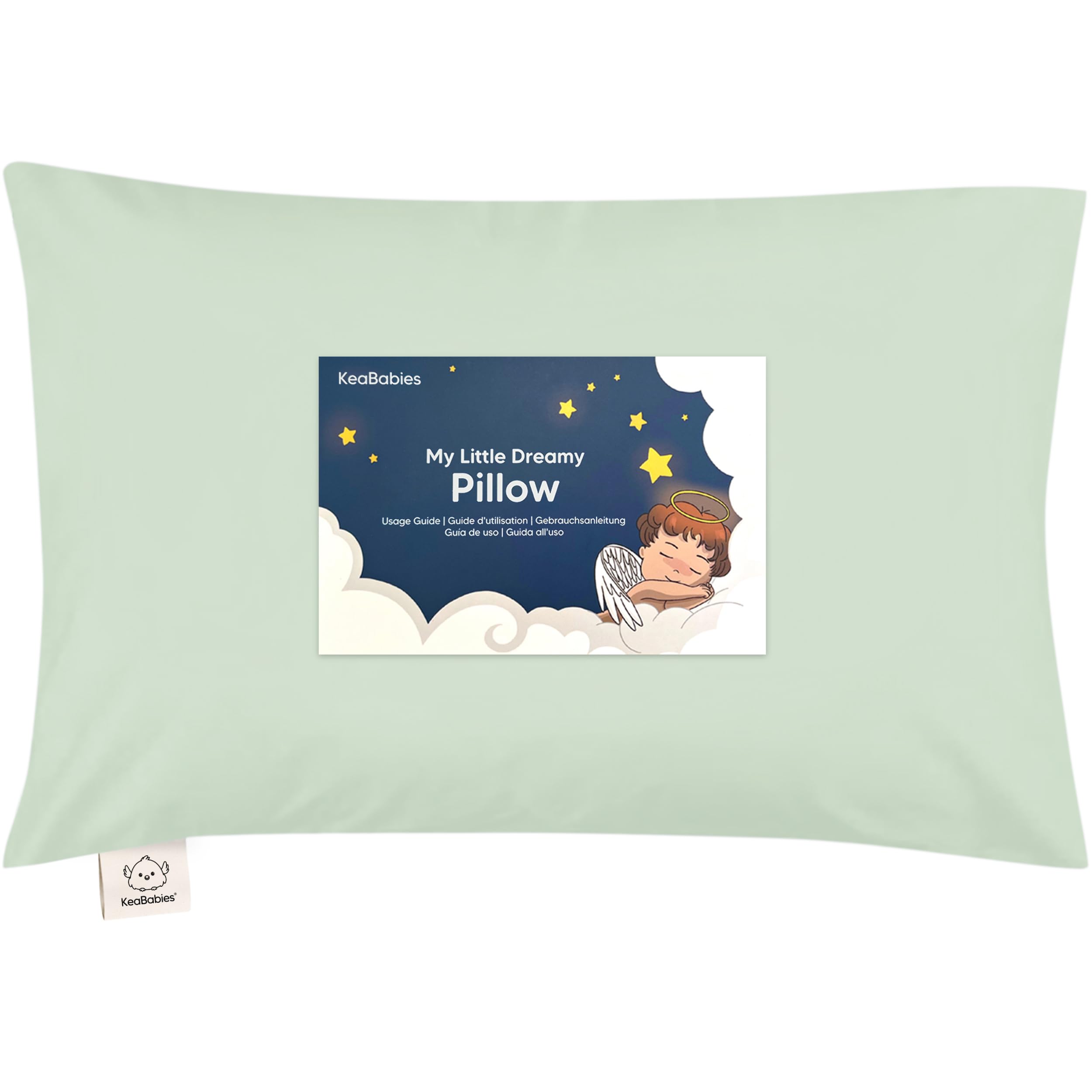 Almohada Keababies My Little Dreamy Para Niños Pequeños, 33 X 45 Cm, Algodón Orgánico - Venta Internacional.