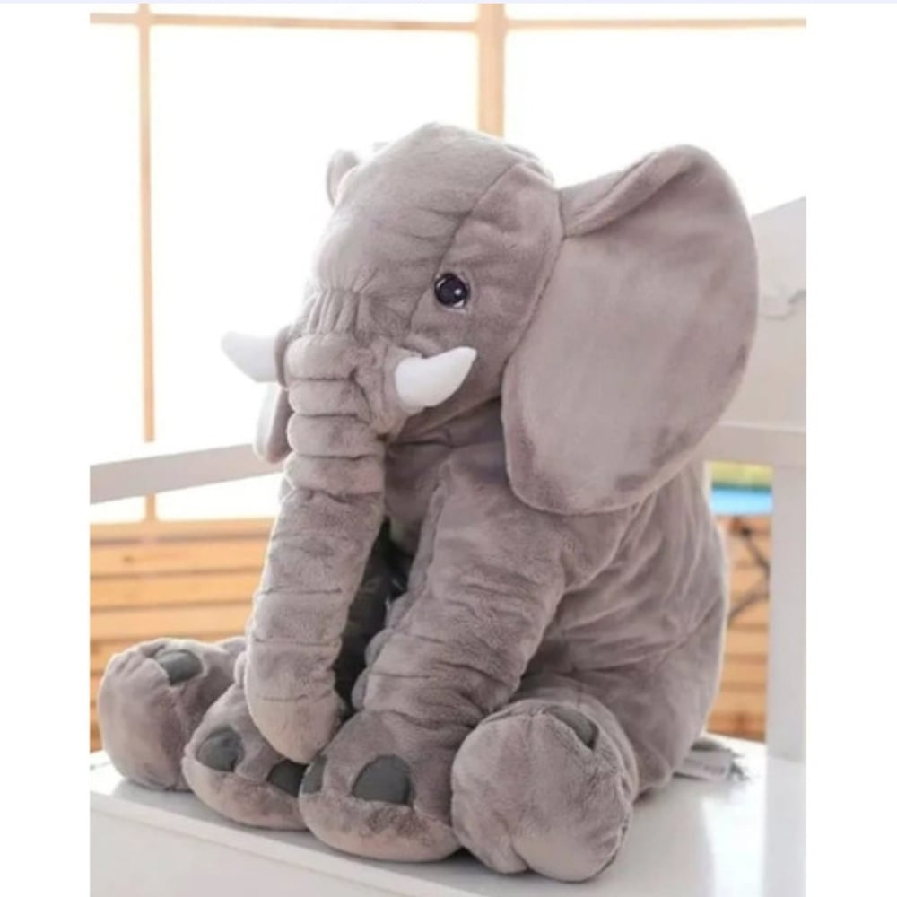 Foto 3 pulgar | Cojín Con Forma De Elefante De Peluche, Color Gris, 40 Cm - Venta Internacional.