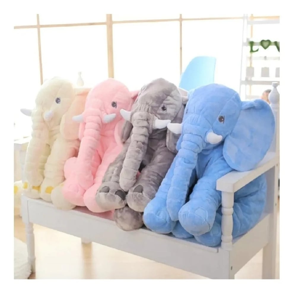 Foto 4 pulgar | Cojín Con Forma De Elefante De Peluche, Color Gris, 40 Cm - Venta Internacional.