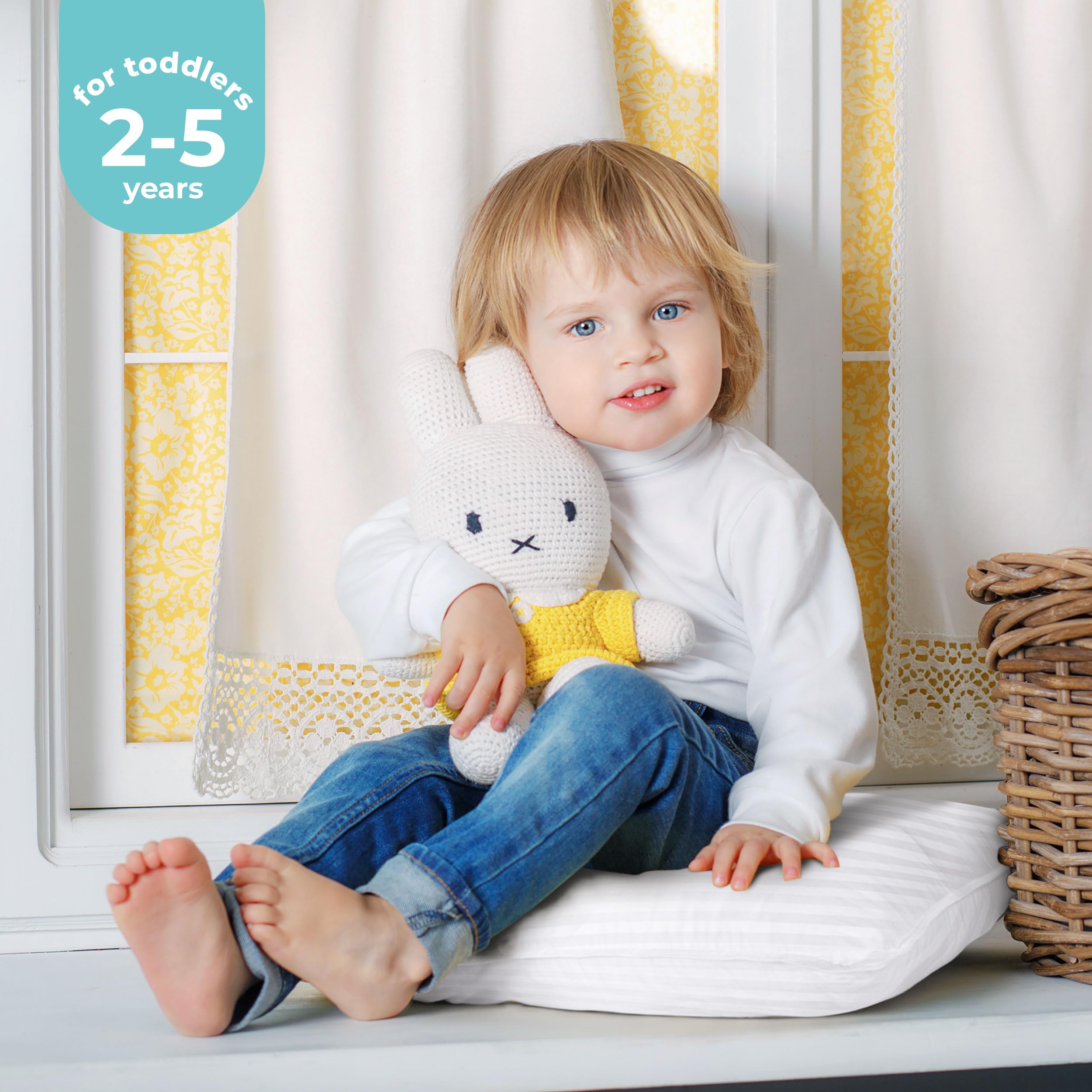 Foto 4 pulgar | Paquete De 2 Camas Pillow Utopia Para Niños Pequeños, 30 X 50 Cm, Color Blanco - Venta Internacional.