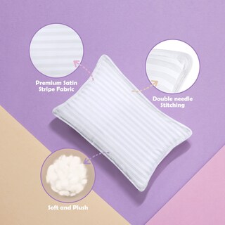 Foto 4 | Paquete De 2 Camas Pillow Utopia Para Niños Pequeños, 30 X 50 Cm, Color Blanco - Venta Internacional.