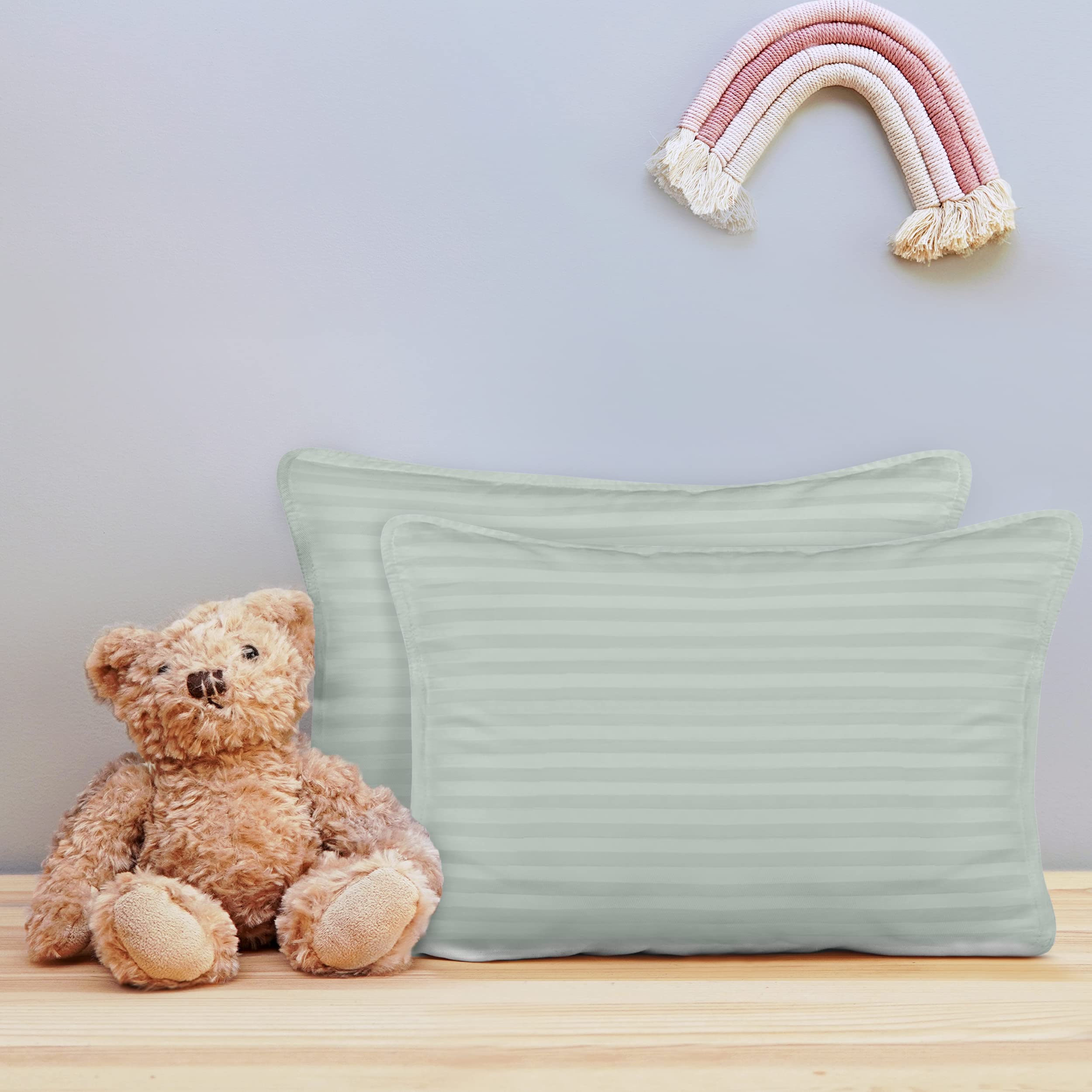 Foto 6 pulgar | Pillow Utopia Bedding Para Niños Pequeños, Paquete De 2 Unidades, 33 X 46 Cm, Gris Claro - Venta Internacional.
