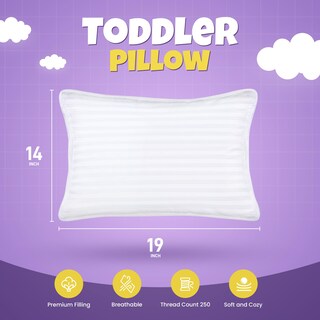 Foto 2 | Paquete De 2 Almohadas Utopia Para Niños Pequeños, Mezcla De Algodón, 35 X 48 Cm - Venta Internacional.