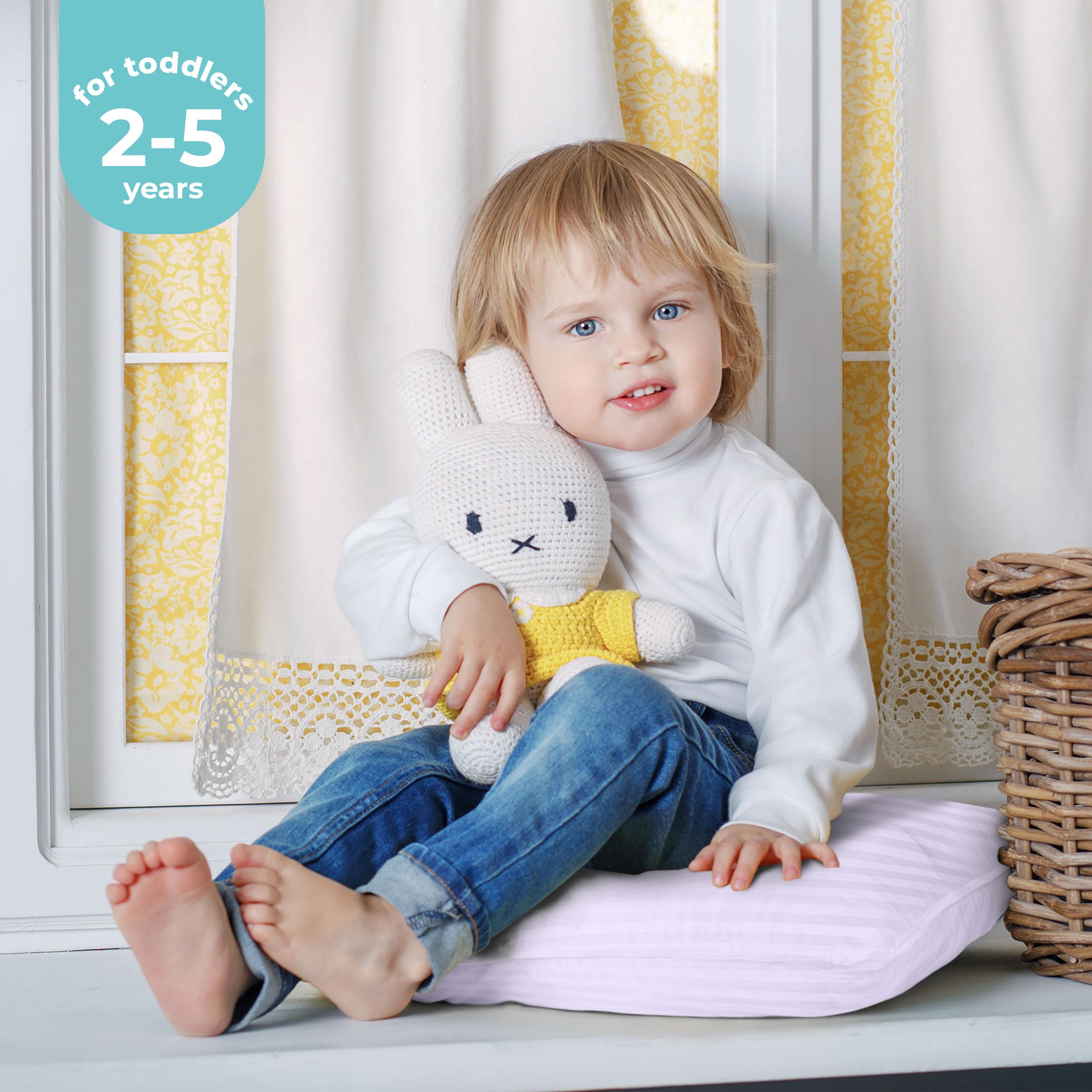 Foto 3 | Juego de 2 Almohadas para Niños Lavanda 33 x 46 cm 2 Años - Venta Internacional