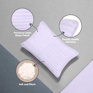 Foto 4 | Juego de 2 Almohadas para Niños Lavanda 33 x 46 cm 2 Años - Venta Internacional