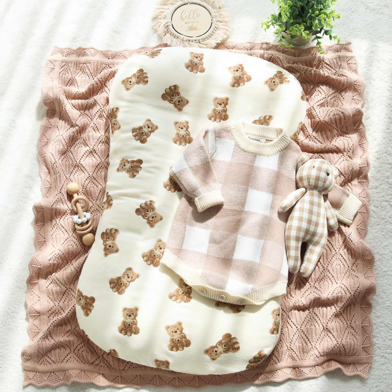 Foto 5 pulgar | Funda Para Tumbona Para Bebé Lifetree, Muselina, Estampado De Osos Neutros - Venta Internacional.