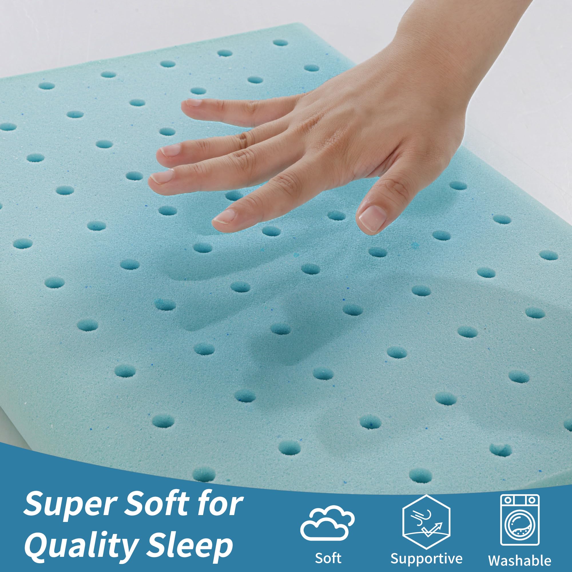 Foto 4 pulgar | Almohada Refrescante Para Niños Pequeños Hombys, Gel Viscoelástico Y Ventilado - Venta Internacional.