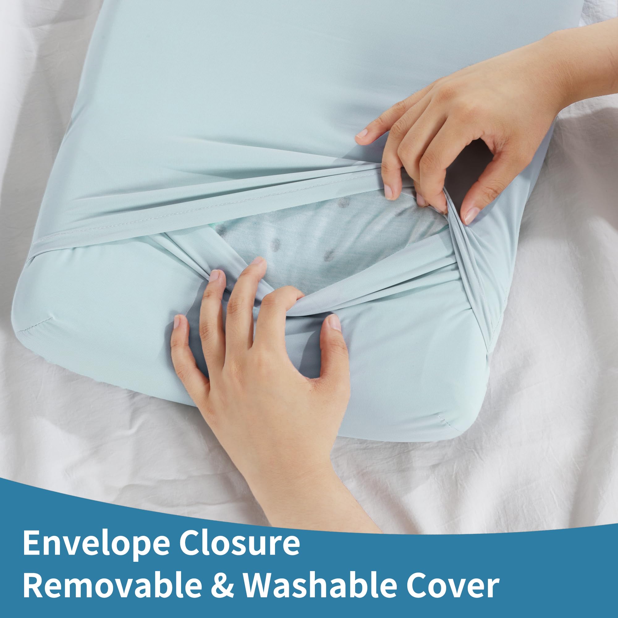 Foto 5 | Almohada Refrescante Para Niños Pequeños Hombys, Gel Viscoelástico Y Ventilado - Venta Internacional.