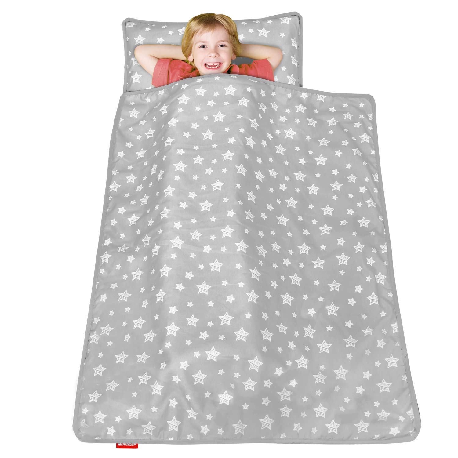 Foto 7 | Nap Mat Moonsea Para Niños Pequeños Con Almohada Y Manta Polar Tipo Minky - Venta Internacional.