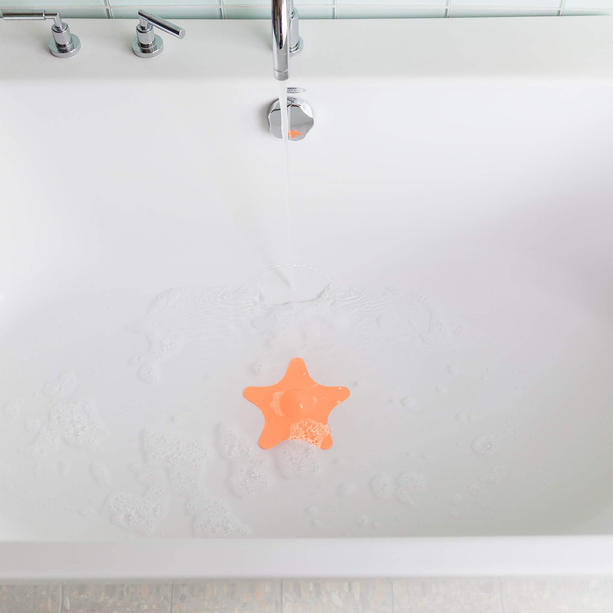 Foto 3 | Cubierta De Desagüe Para Bañera Y Lavabo Para Niños Pequeños Boon Star Fish - Venta Internacional.