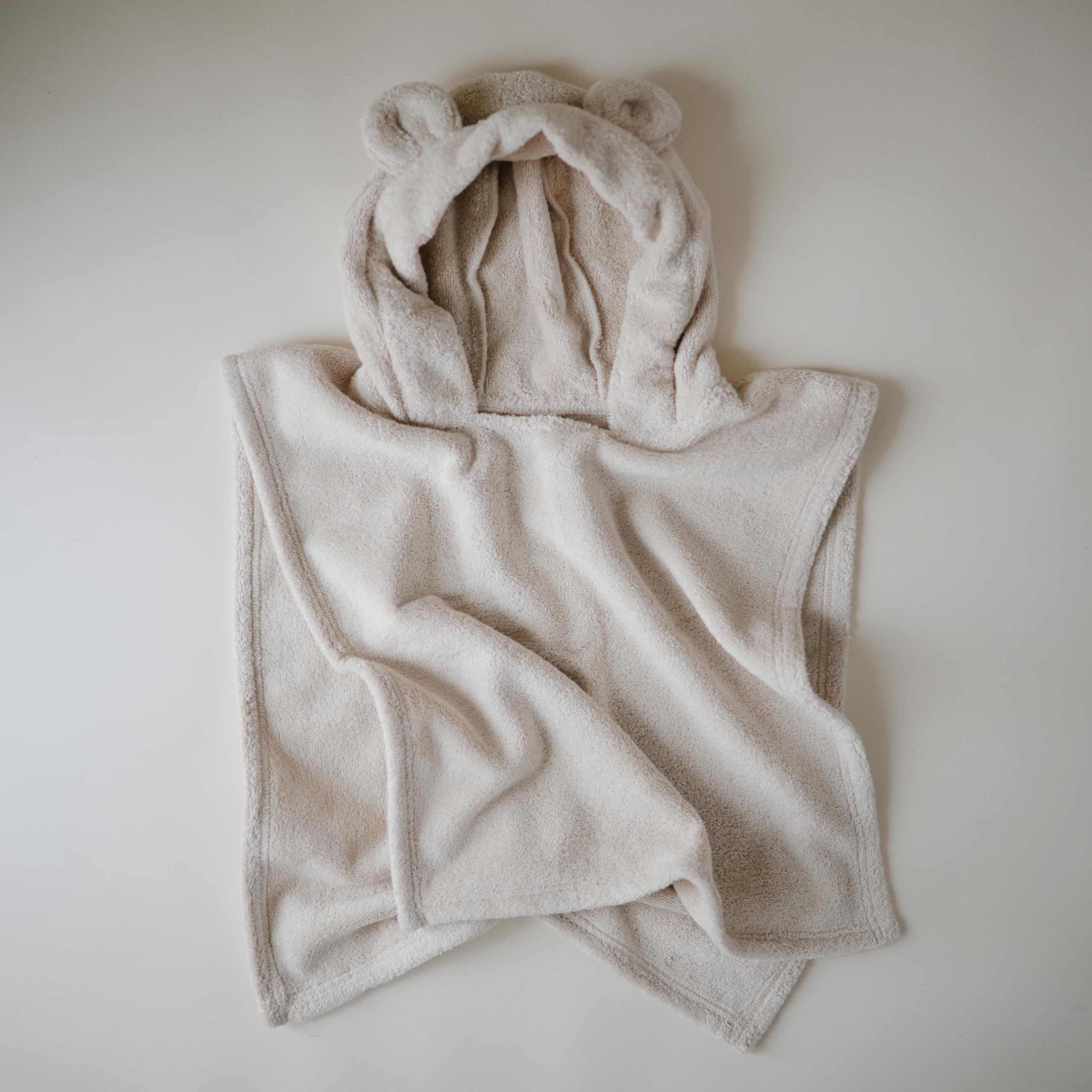 Foto 4 pulgar | Poncho Toalla Mushie Para Bebés Y Niños Pequeños De Algodón Orgánico - Venta Internacional.