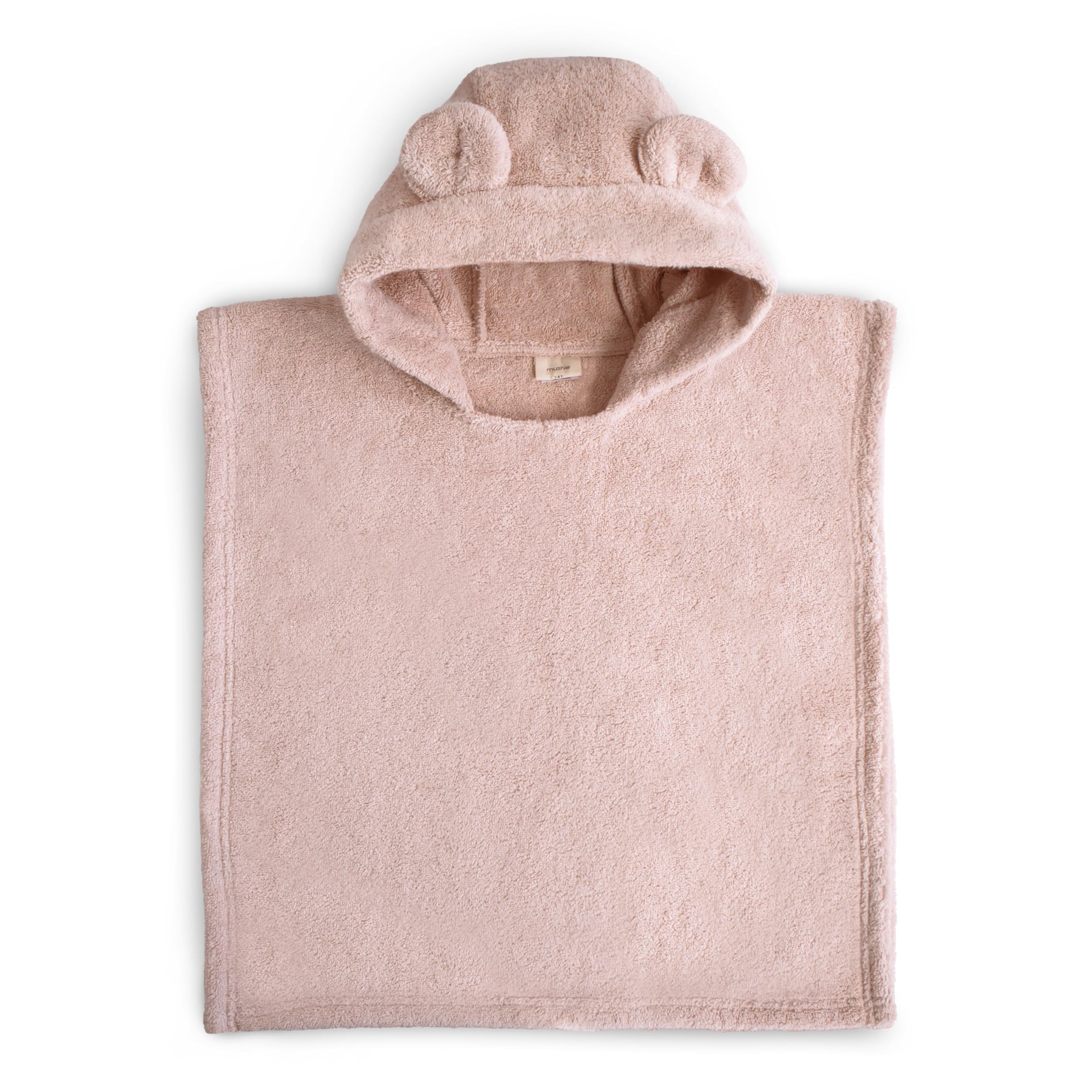Foto 2 pulgar | Poncho Toalla Mushie Para Bebés Y Niños Pequeños De Algodón Orgánico - Venta Internacional.