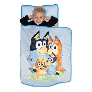 Foto 3 | Alfombrilla De Siesta Para Niños Pequeños Nojo Bluey Para La Vida Real Con Almohada Y Manta - Venta Internacional.