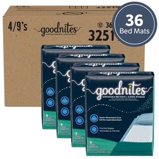 Foto 2 | Almohadillas Desechables Goodnites Para Mojar La Cama, 70 X 85 Cm, 36 Unidades - Venta Internacional.