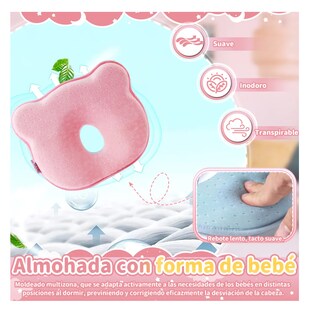 Foto 6 | Almohada para Bebé Memory Foam Prevención Cabeza Plana
