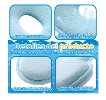 Foto 3 | Almohada para Bebé Memory Foam Prevención Cabeza Plana