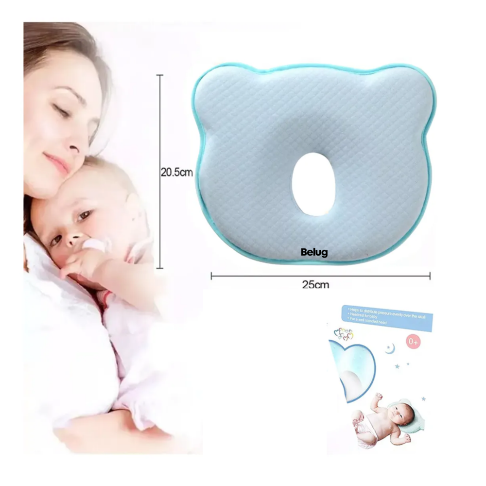 Foto 3 pulgar | Almohada Para Bebé Foam Belug  Azul Claro