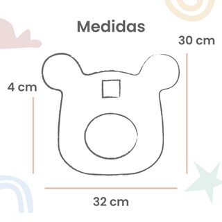 Foto 4 | Almohada Moldeadora Para Bebé Nap Baby - Manchitas