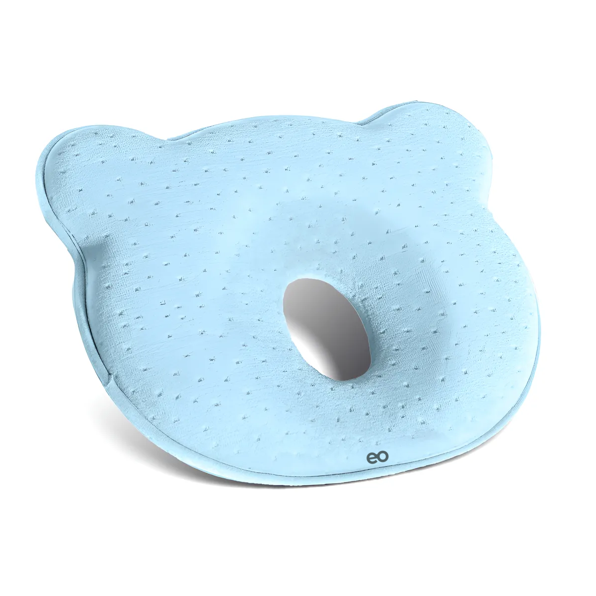 Foto 2 pulgar | Almohada Para Bebe Memory Foam Prevenir Cabeza Plana Eo Safe Imports Esi-21066  Azul