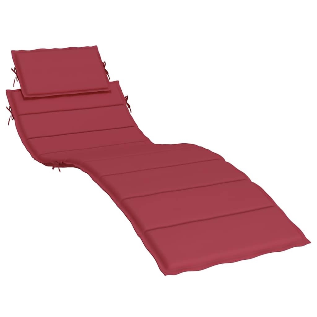 Foto 4 pulgar | Cojín Para Tumbona Vidaxl Para Exteriores E Interiores  Color Rojo Vino  Resistente Al Agua - Venta Internacional.