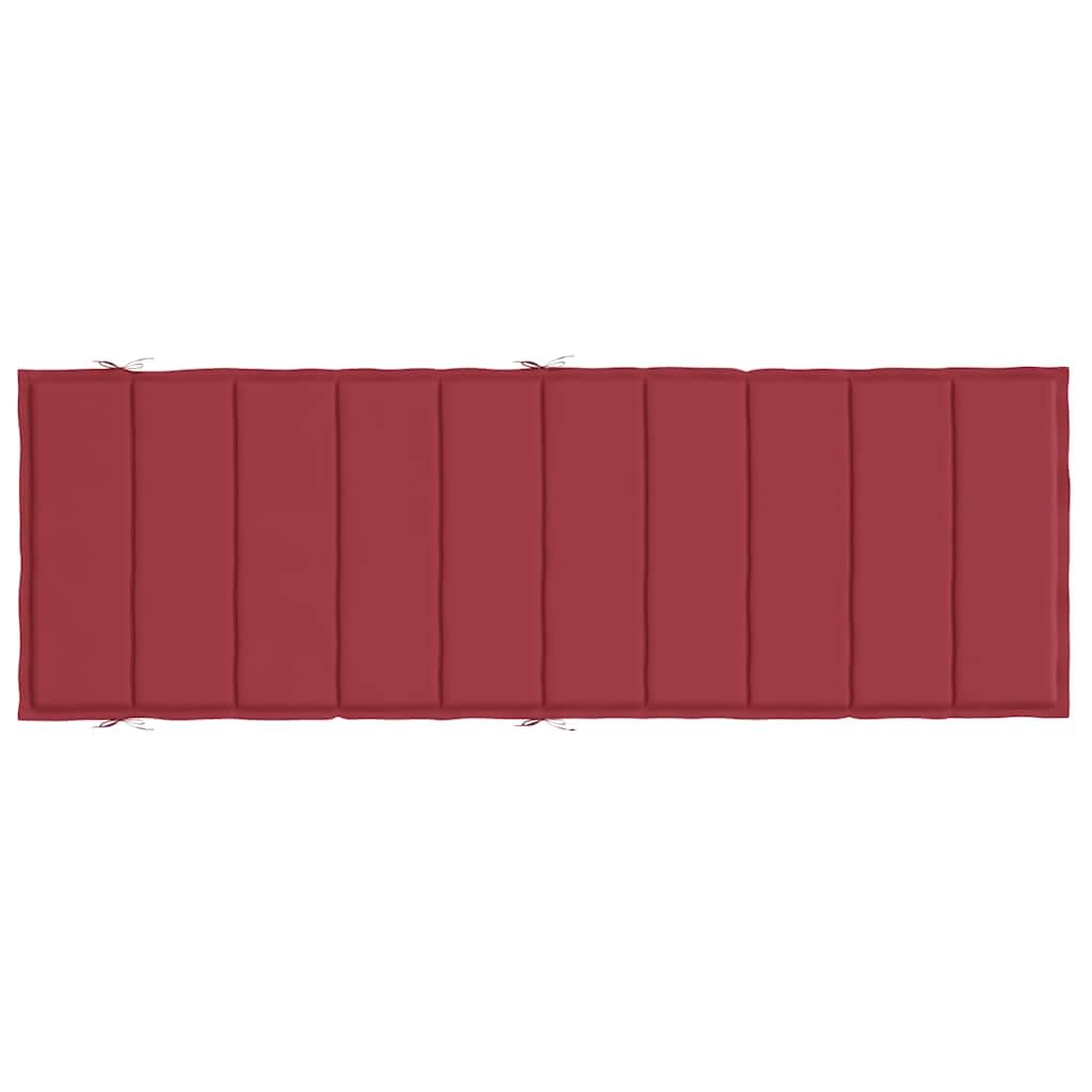 Foto 6 | Cojín Para Tumbona Vidaxl Para Exteriores E Interiores  Color Rojo Vino  Resistente Al Agua - Venta Internacional.