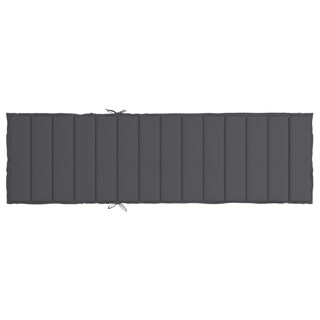 Foto 6 | Cojín Para Tumbona Vidaxl Tela Antracita 200 X 70 X 4 Cm - Venta Internacional.