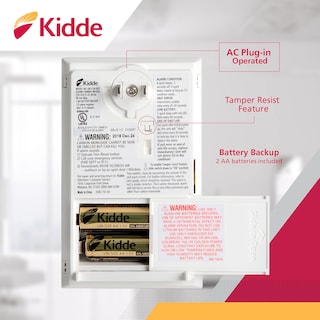 Foto 2 | Detector De Monóxido De Carbono Kidde, Enchufe De Pared Con Batería De Respaldo - Venta Internacional.