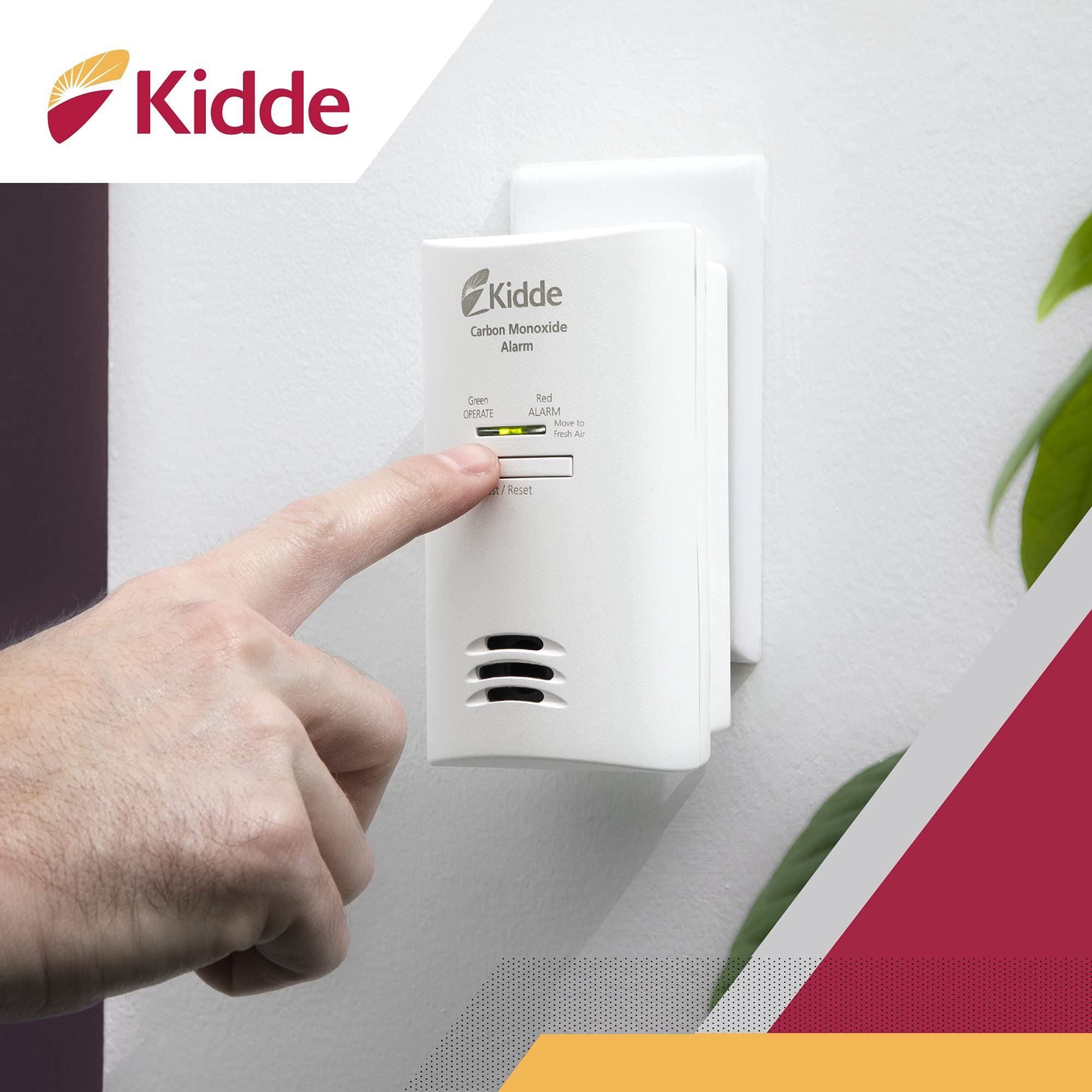 Foto 3 | Detector De Monóxido De Carbono Kidde, Enchufe De Pared Con Batería De Respaldo - Venta Internacional.