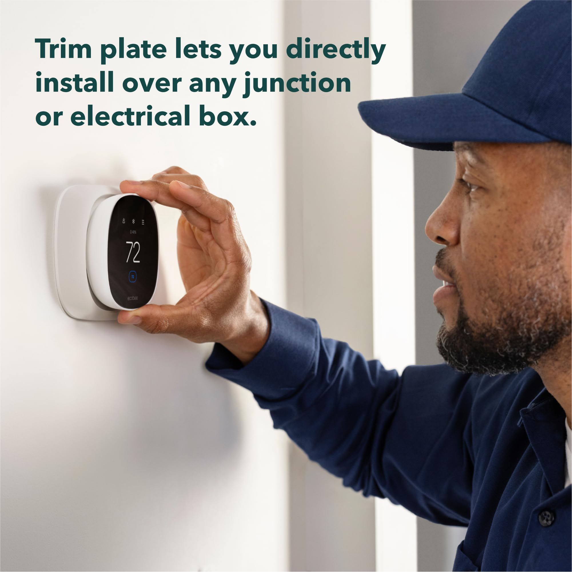 Foto 7 pulgar | Placa De Acabado Para Termostato Inteligente Ecobee Essential - Ecobee - Venta Internacional.