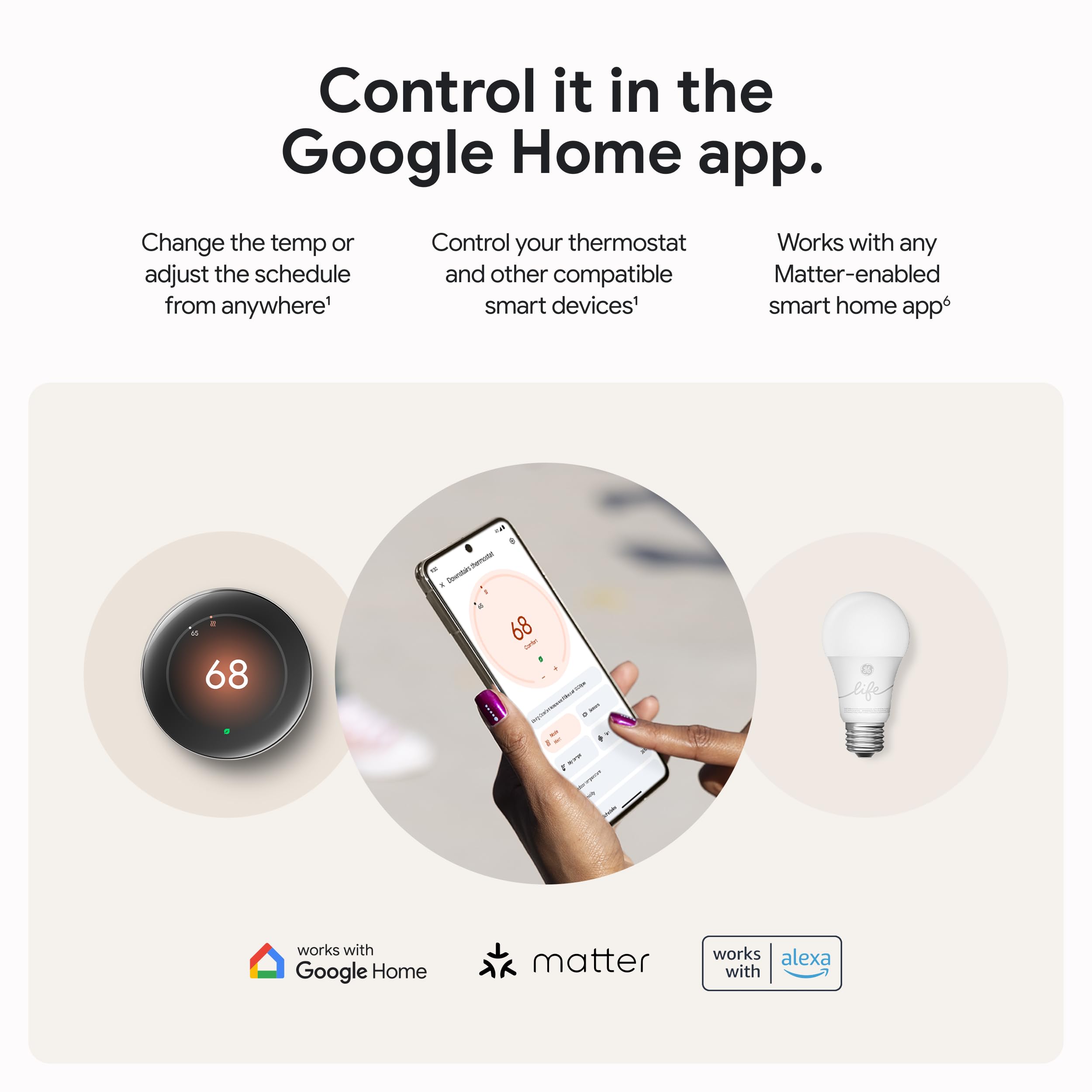 Foto 7 | Termostato Inteligente Google Nest Learning (4.ª Generación) Con Sensor - Venta Internacional.