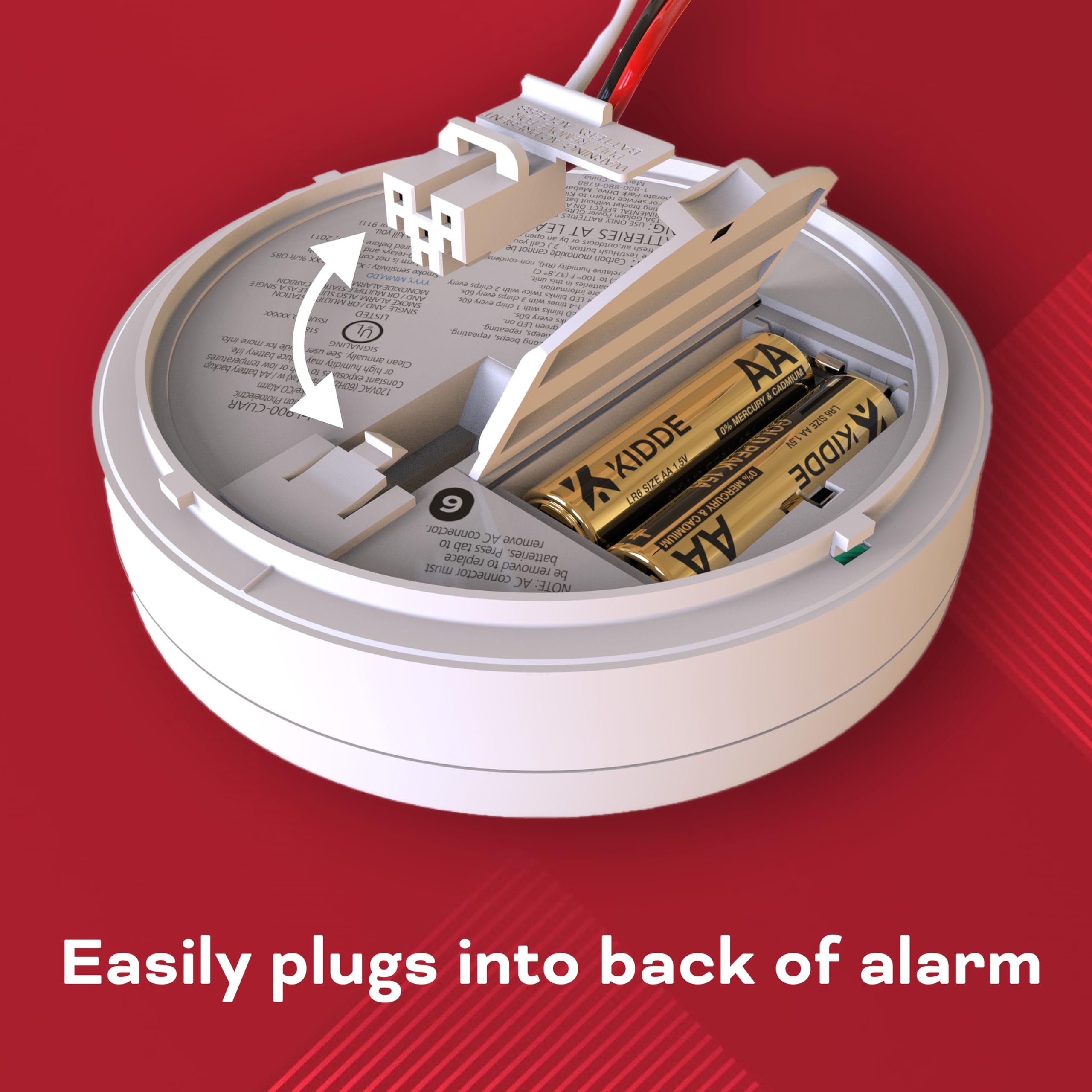 Foto 2 | Adaptador De Detector De Humo Plug Kidde Quick Connect - Venta Internacional.