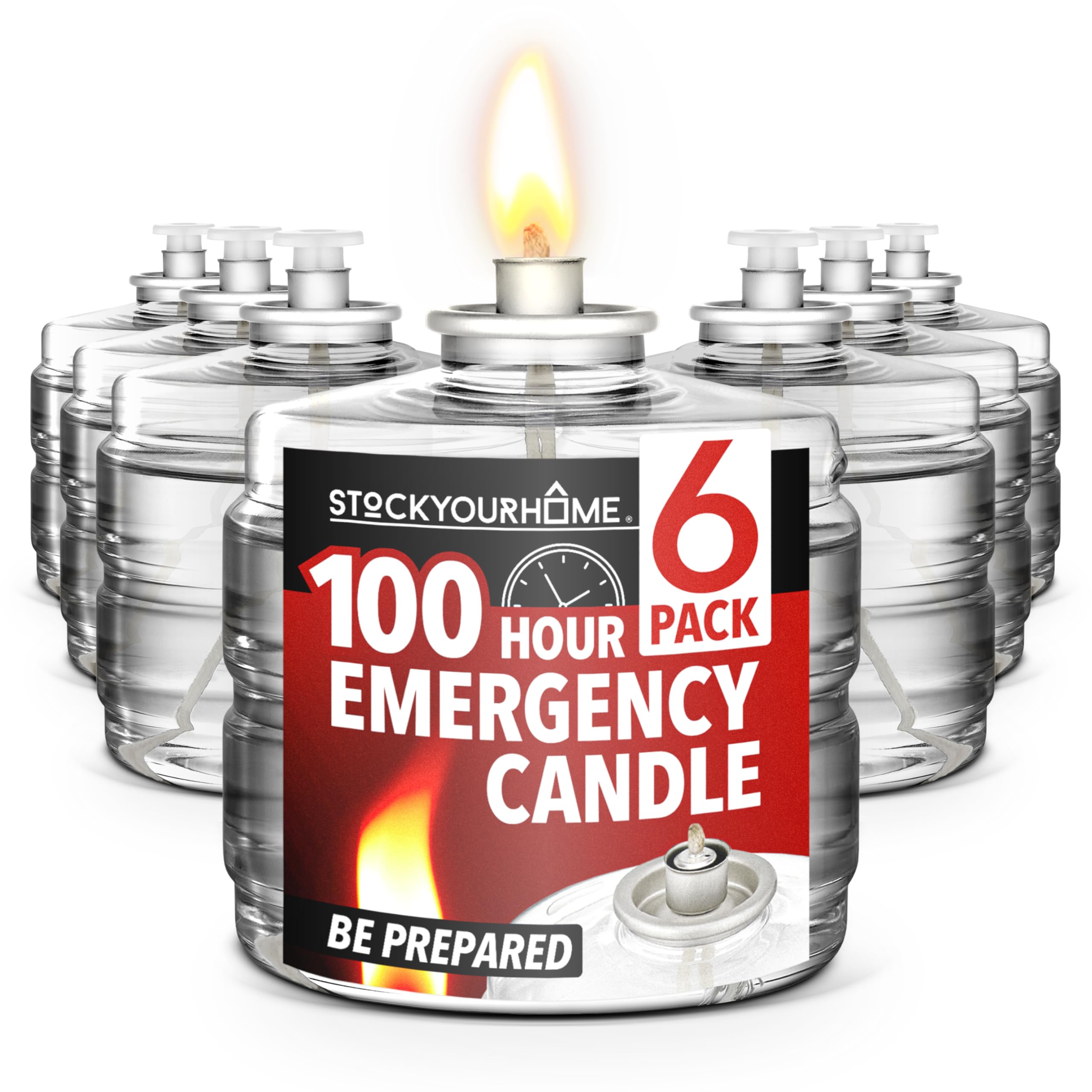 Foto 2 pulgar | Velas De Emergencia Stock Your Home, Paquete De 6 Unidades, 100 Horas - Venta Internacional.