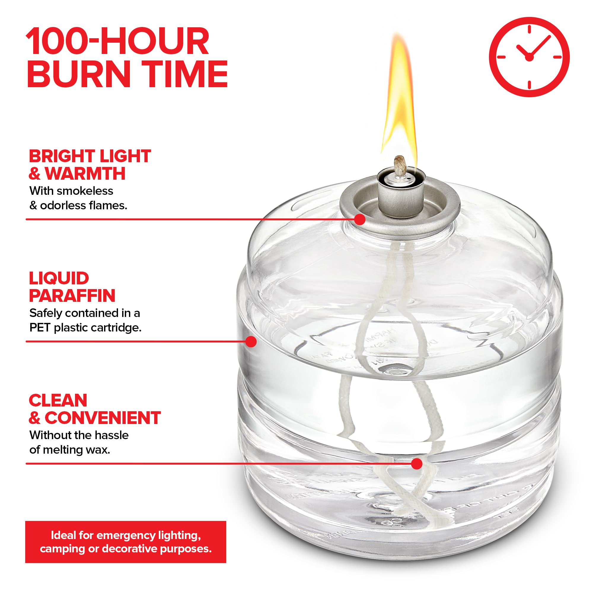 Foto 4 pulgar | Velas De Emergencia Stock Your Home, Paquete De 6 Unidades, 100 Horas - Venta Internacional.