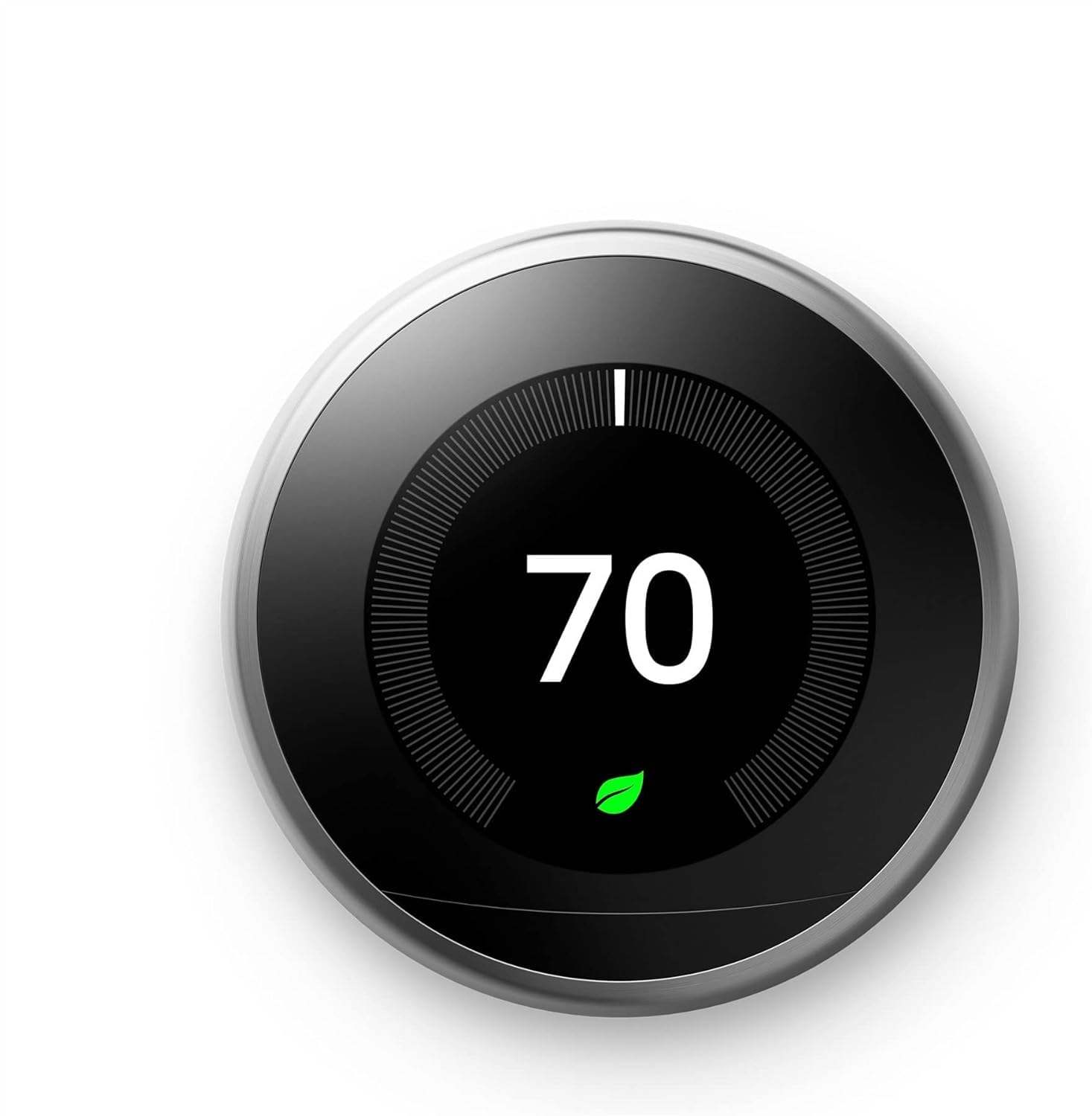 Termostato Inteligente Reacondicionado Google Nest Learning De Acero Inoxidable De Tercera Generació - Venta Interna