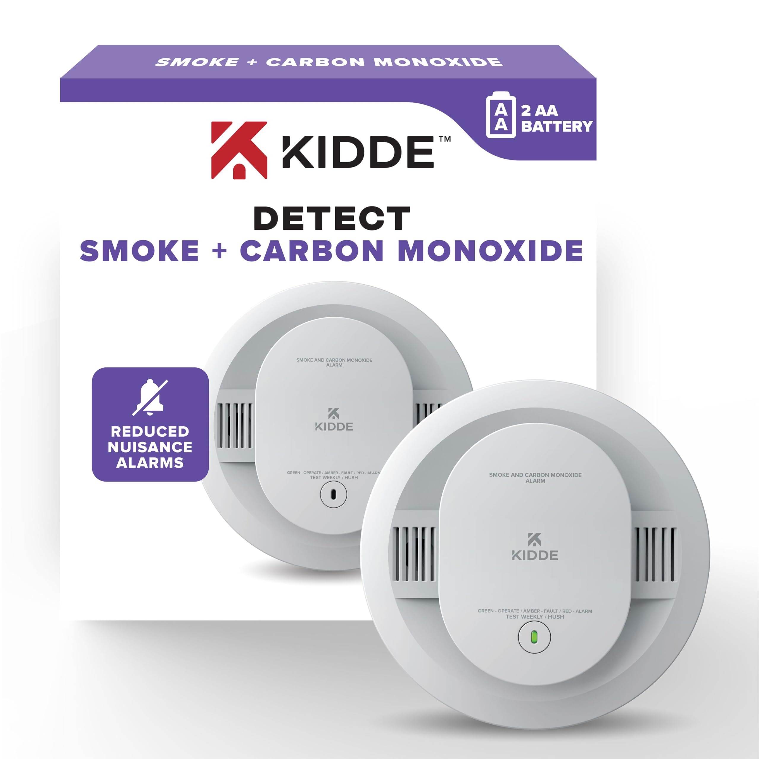 Foto 1 | Detector De Humo Y Monóxido De Carbono Kidde 30cudr Con Batería - Venta Internacional.