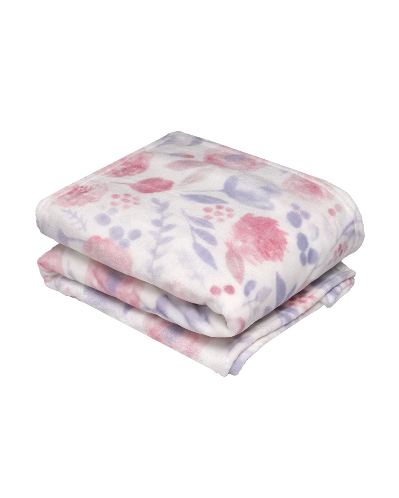 Frazada Ligera Floral Tesso Home Frazada bord color Blanco $415