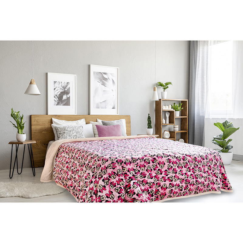 Foto 2 | Cobertor Tesso Home New York Mat color Rosa - Minnie