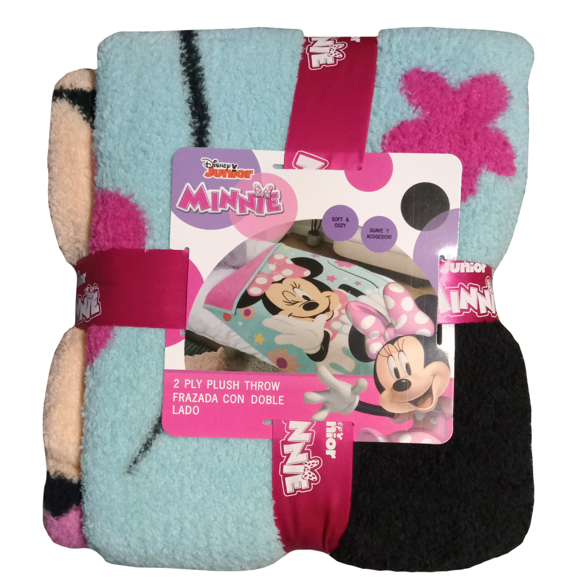 Foto 2 pulgar | Frazada Con Doble Lado Disney Junior Minnie