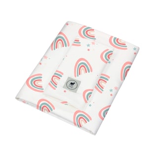 Foto 1 | Juego De Sábanas Para Cuna Viajera 74x110cm Nap Baby - Arcoiris Love