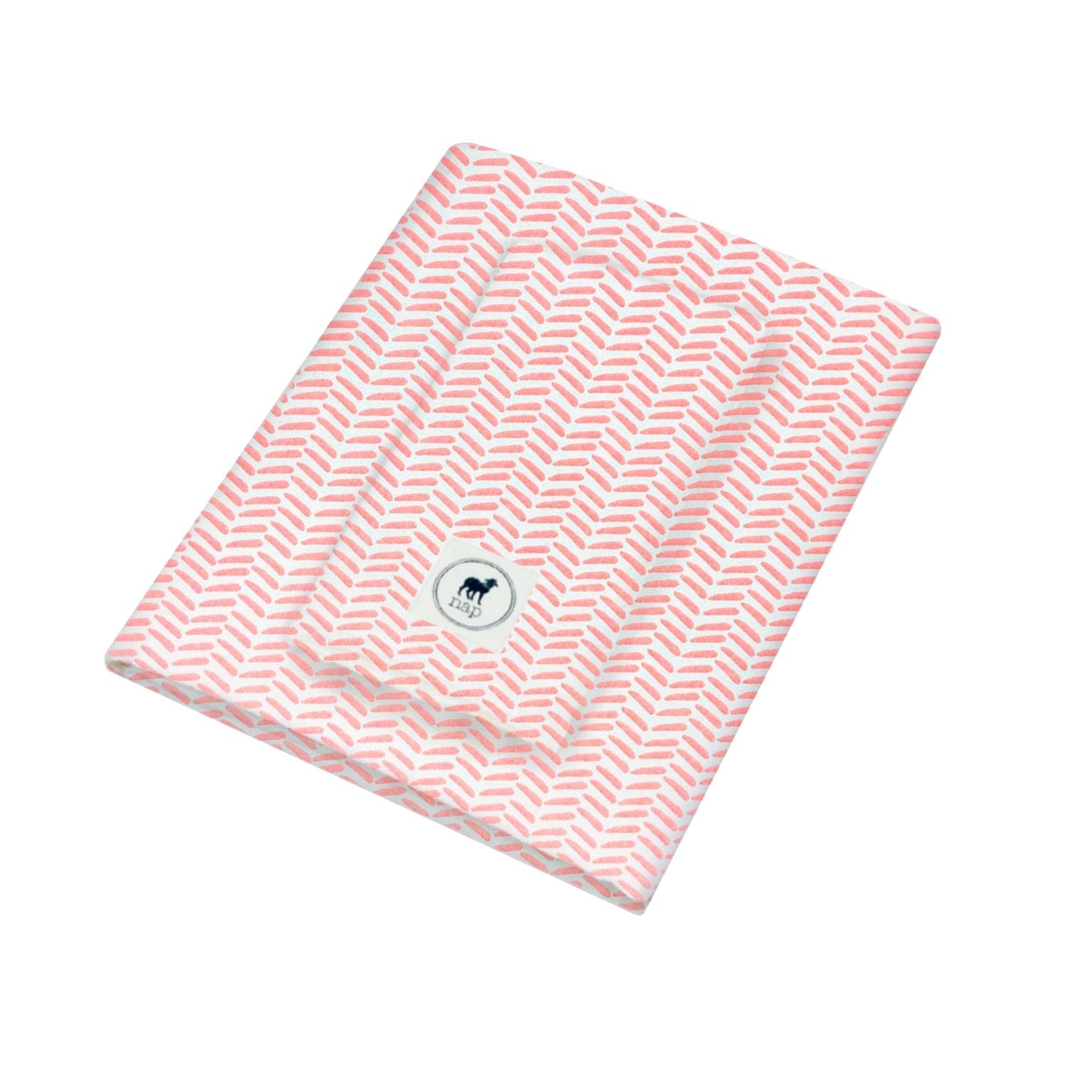 Juego De Sábanas Para Cuna 70x130cm Nap Baby - Chevron Rosa