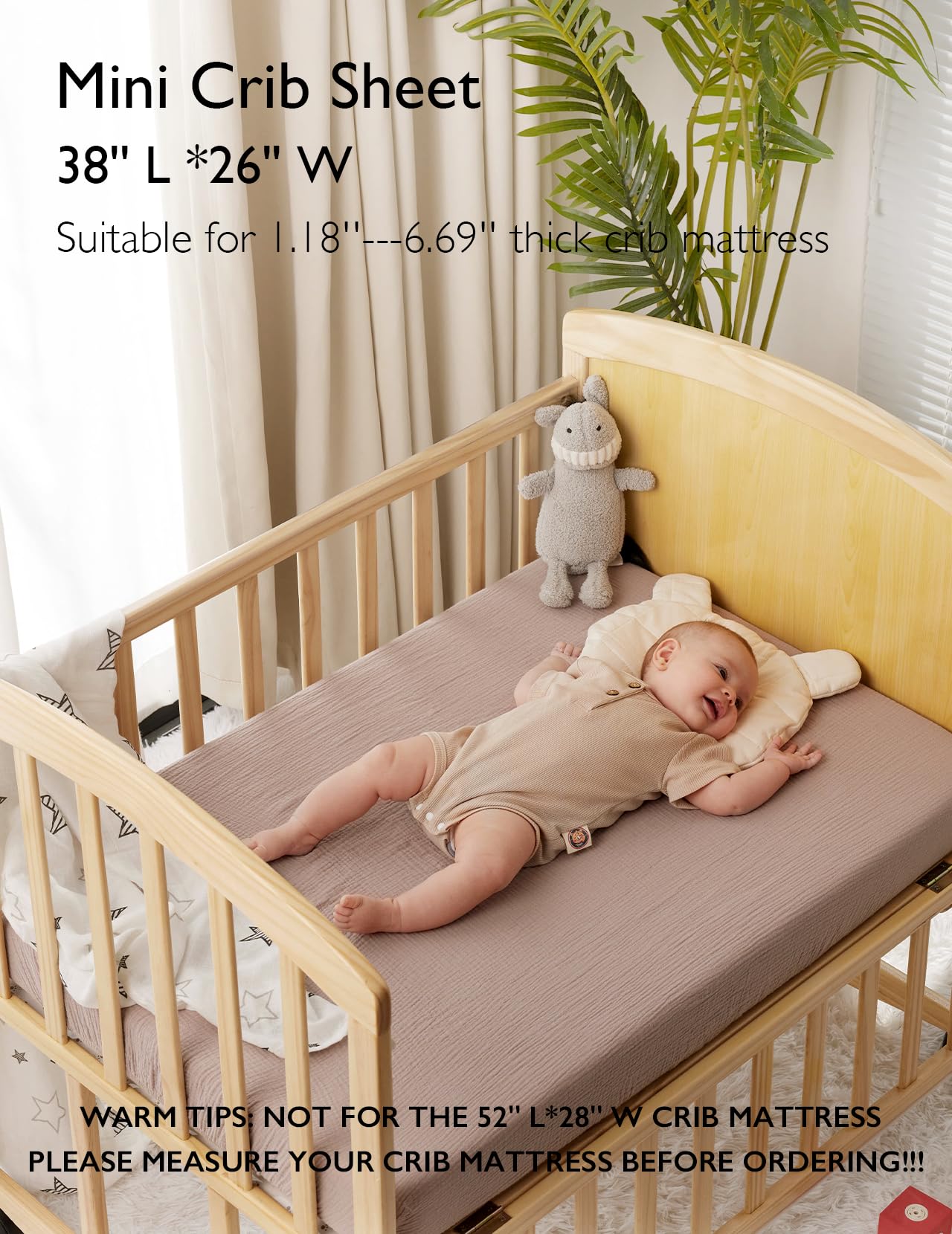 Foto 3 pulgar | Sábanas para Cuna Momcozy 2 Unidades- Venta Internacional