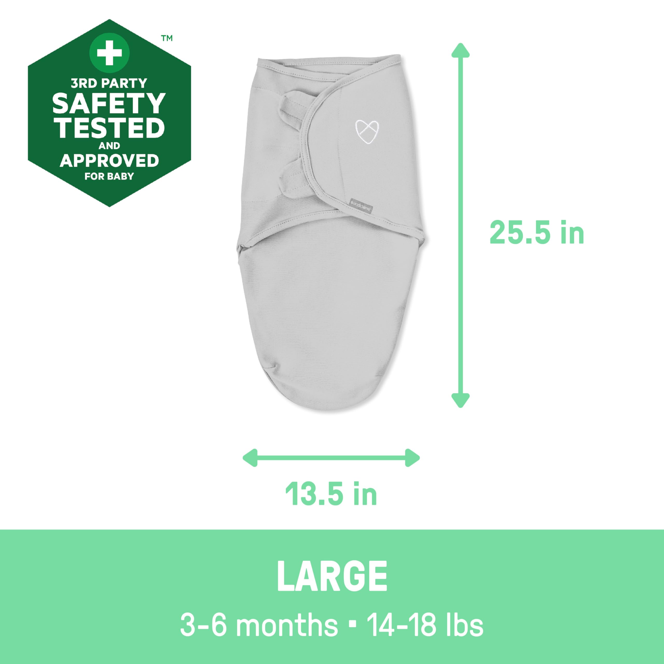 Foto 5 pulgar | Envoltorio Original Swaddleme De Ingenuity Para 3 A 6 Meses, Paquete De 3 - Venta Internacional.