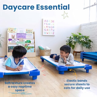Foto 4 | Sábanas Para Cuna Ecr4kids, Tamaño Estándar, Color Blanco, Paquete De 12 - Venta Internacional.