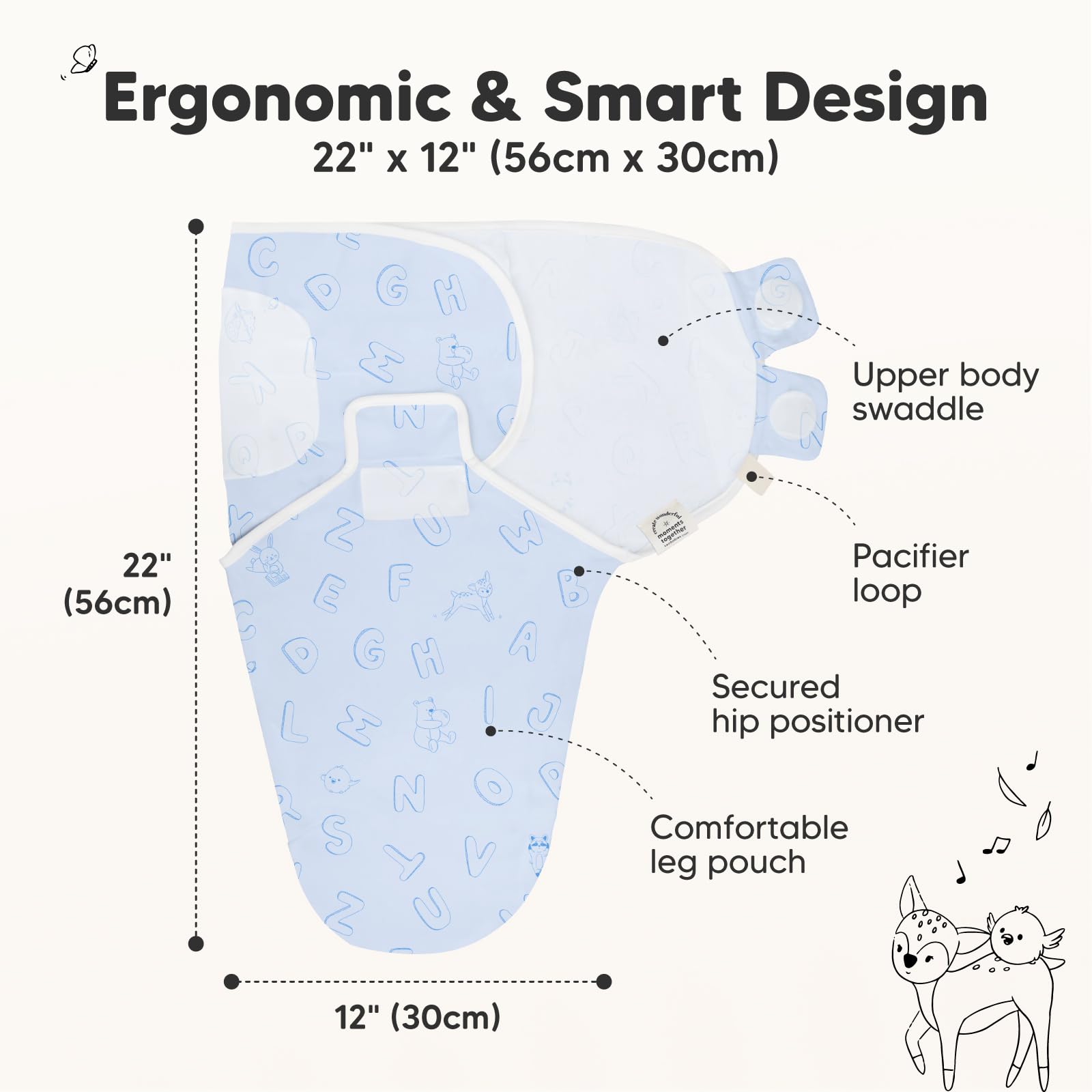 Foto 3 pulgar | Sacos de Dormir para Bebé Swaddle Keababies Orgánicos de 0 a 3 Meses Paquete de 3 - Venta Internacional