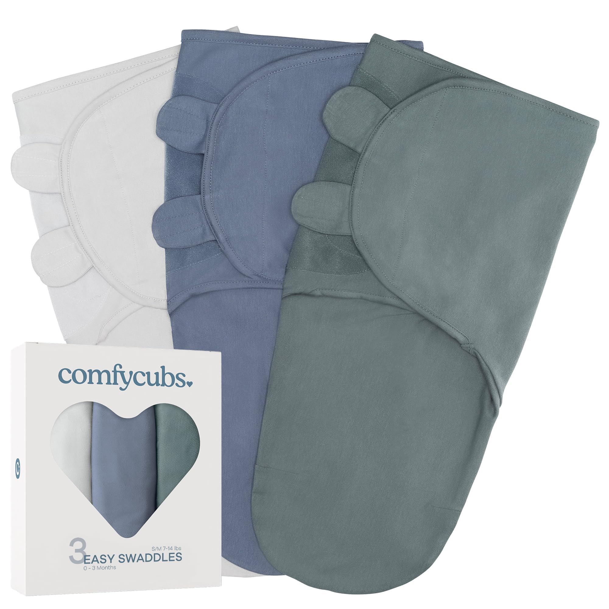 Foto 2 pulgar | Mantas para Bebés Comfy Cubs 0 A 3 Meses 3 Piezas - Venta Internacional
