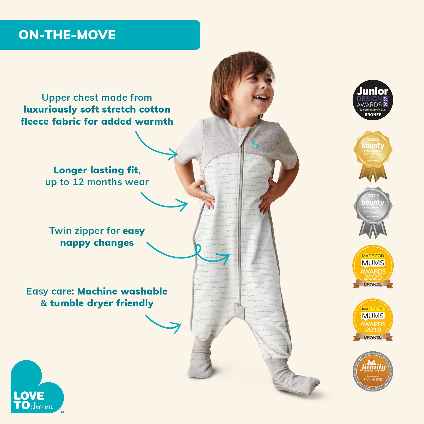 Foto 7 pulgar | Manta Portátil Love To Dream Organic, 1.0 Tog, 24 A 36 Meses - Venta Internacional.