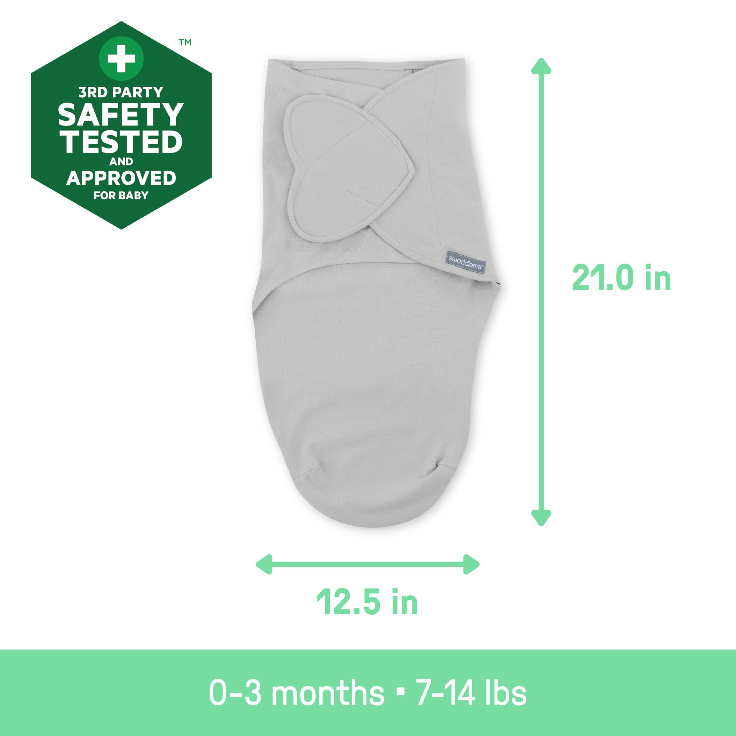 Foto 6 pulgar | Saco de Dormir Swaddleme 3 Piezas para Bebé